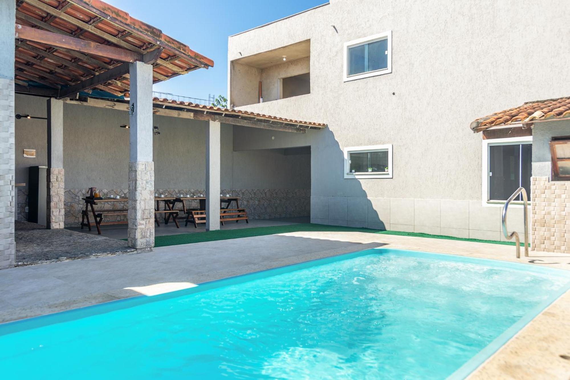 Refugio Tropical Casa De Praia Com Piscina Aquecida E 4 Suites E Garagem 3 Carros, 800 Mtrs Da Praia Internet 700 Mbps, Condominio Privado Com Pista De Skate , Quadra De Futevolei , Campos E Quadras De Futebol! 卡波布里奥 外观 照片