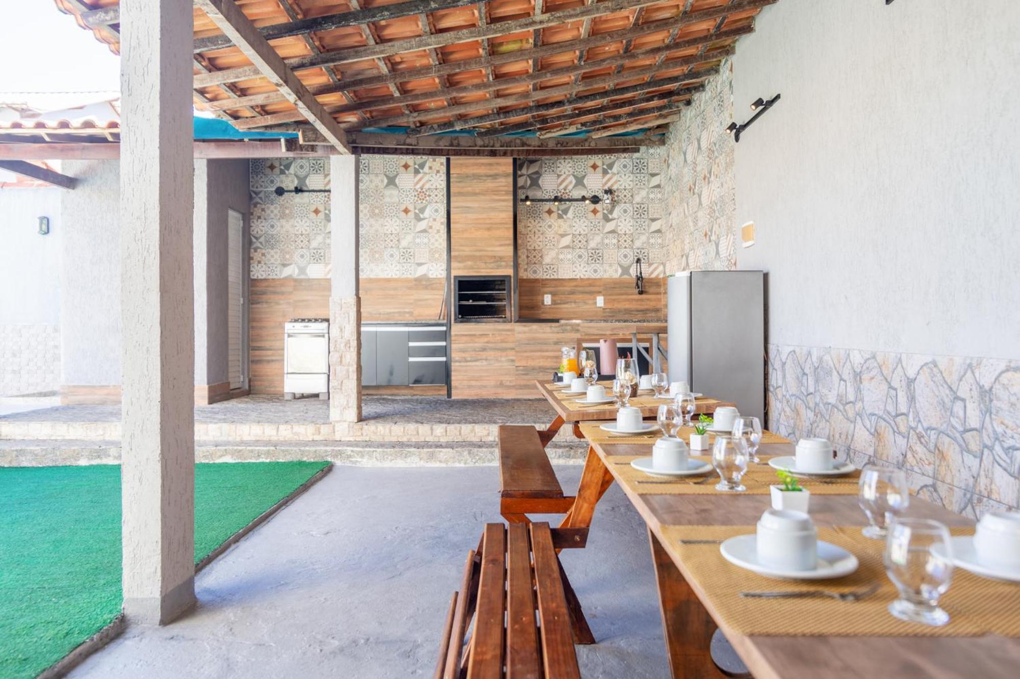 Refugio Tropical Casa De Praia Com Piscina Aquecida E 4 Suites E Garagem 3 Carros, 800 Mtrs Da Praia Internet 700 Mbps, Condominio Privado Com Pista De Skate , Quadra De Futevolei , Campos E Quadras De Futebol! 卡波布里奥 外观 照片