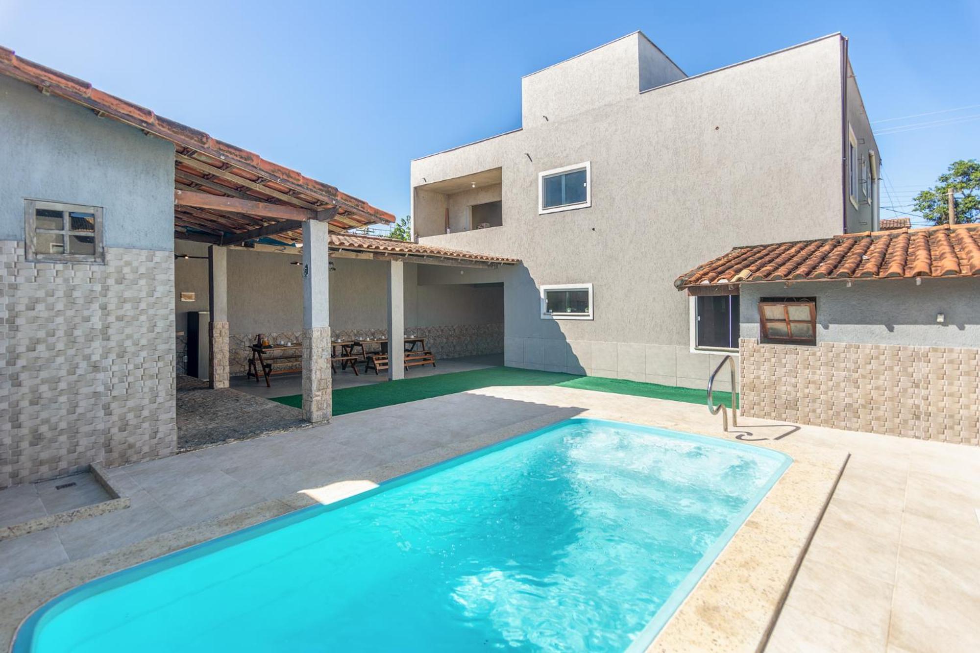 Refugio Tropical Casa De Praia Com Piscina Aquecida E 4 Suites E Garagem 3 Carros, 800 Mtrs Da Praia Internet 700 Mbps, Condominio Privado Com Pista De Skate , Quadra De Futevolei , Campos E Quadras De Futebol! 卡波布里奥 外观 照片