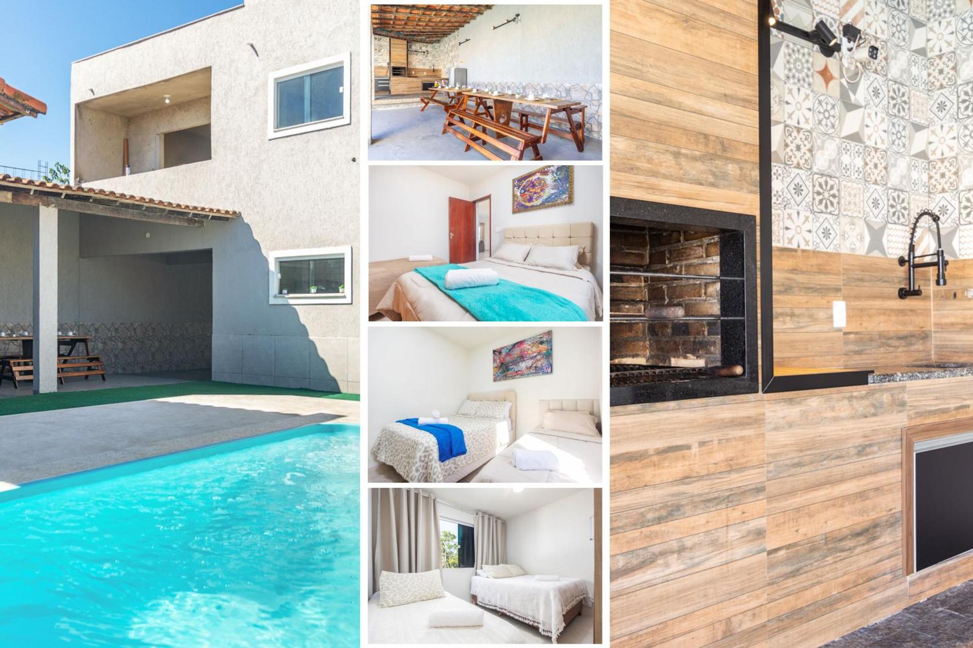 Refugio Tropical Casa De Praia Com Piscina Aquecida E 4 Suites E Garagem 3 Carros, 800 Mtrs Da Praia Internet 700 Mbps, Condominio Privado Com Pista De Skate , Quadra De Futevolei , Campos E Quadras De Futebol! 卡波布里奥 外观 照片
